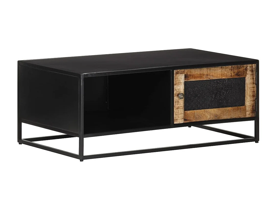 Table basse 90x50x35 Bois de manguier brut