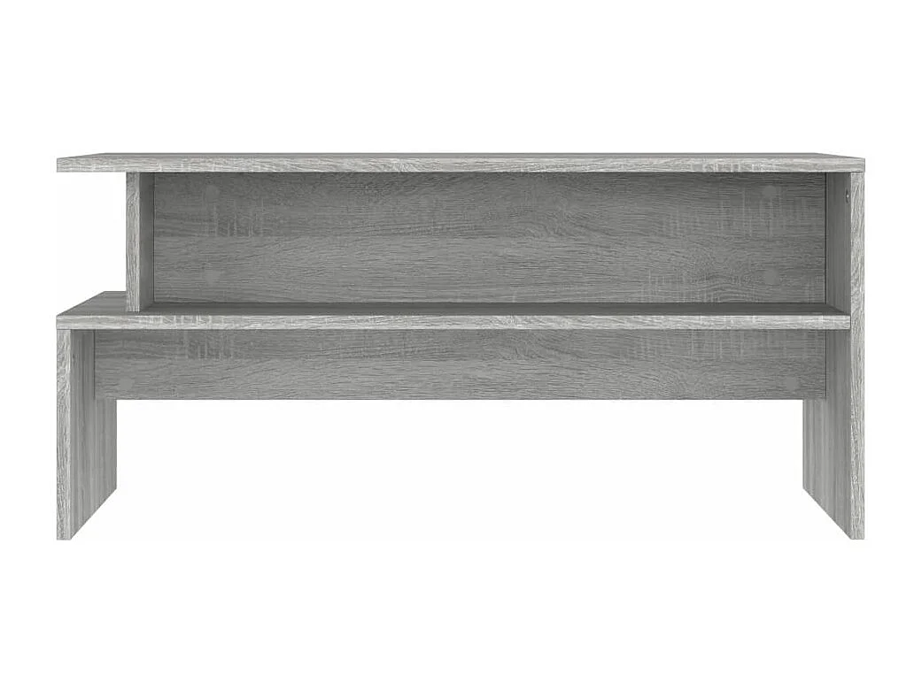 Table basse sonoma gris 90x55x42,5 bois d'ingénierie