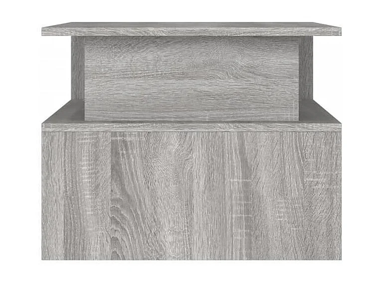 Table basse sonoma gris 90x55x42,5 bois d'ingénierie