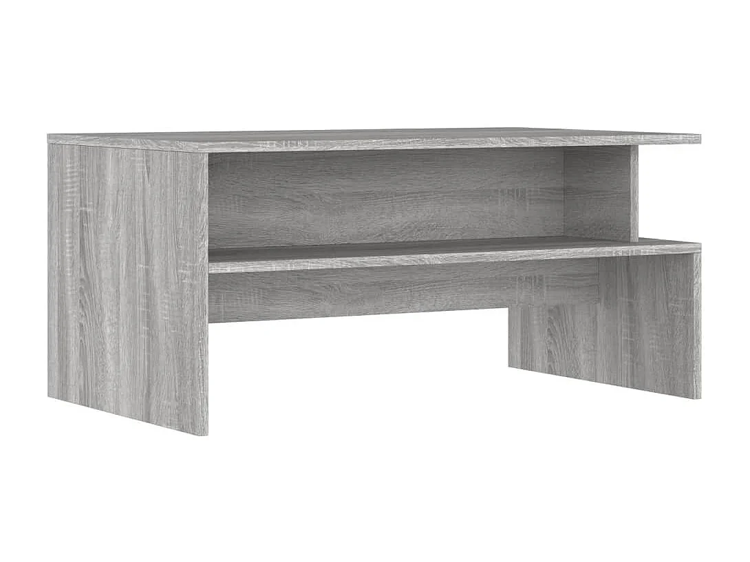 Table basse sonoma gris 90x55x42,5 bois d'ingénierie