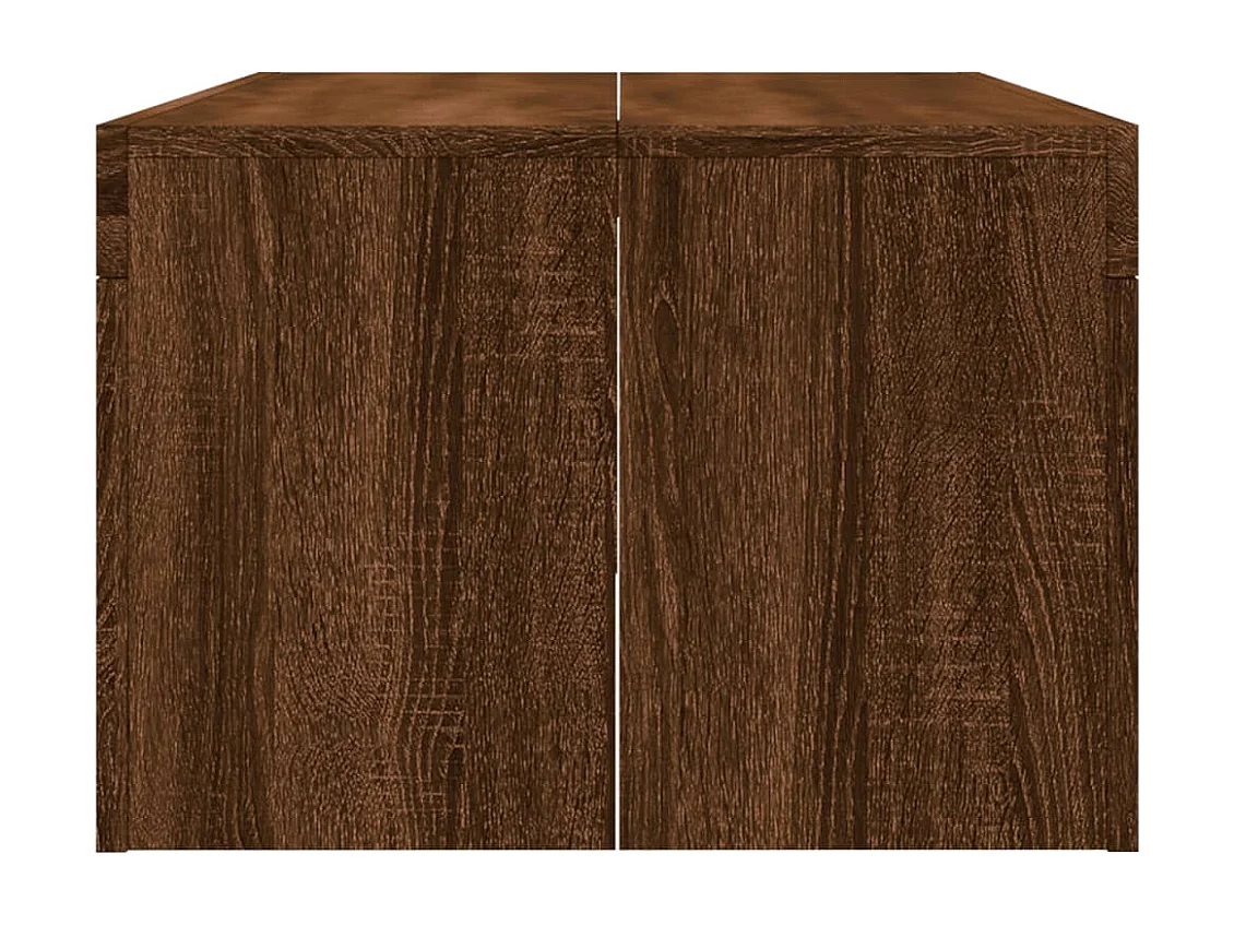 Table basse chêne marron 102x50x36 bois d'ingénierie