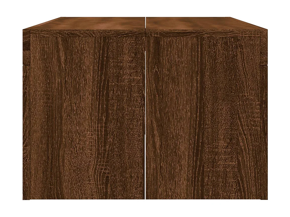 Table basse chêne marron 102x50x36 bois d'ingénierie