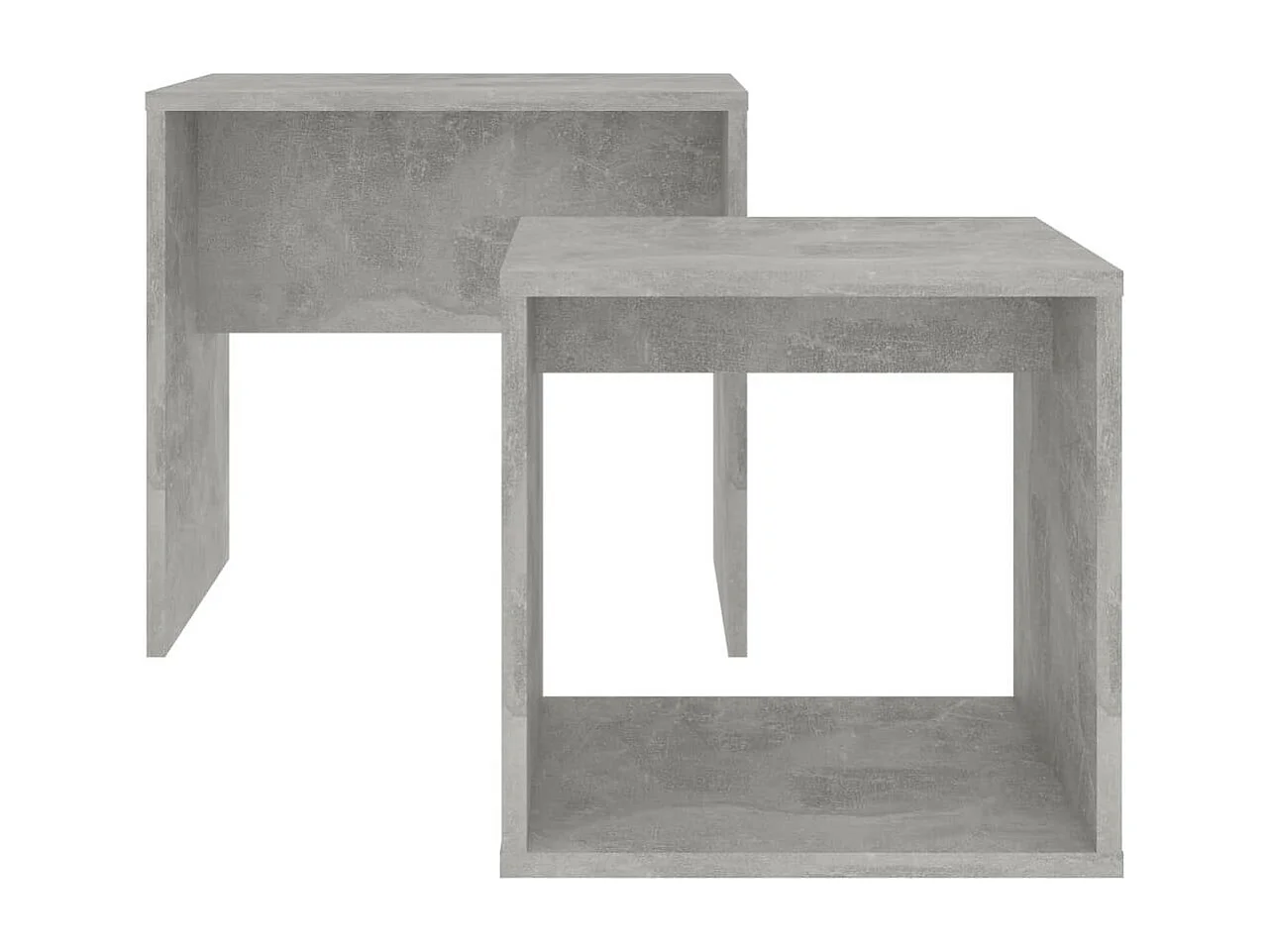 Ensemble de tables basses Gris béton 48x30x45