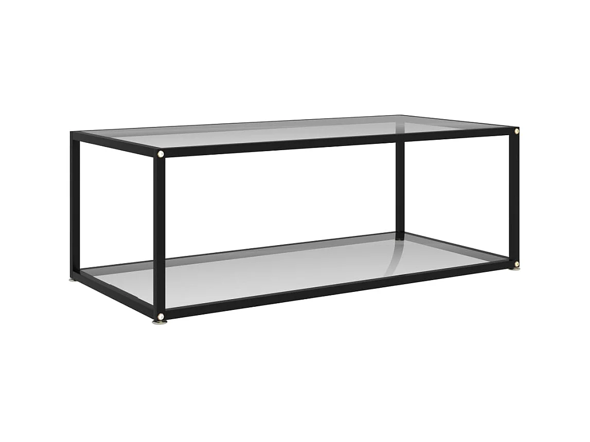 Table basse Transparent 100x50x35 Verre trempé