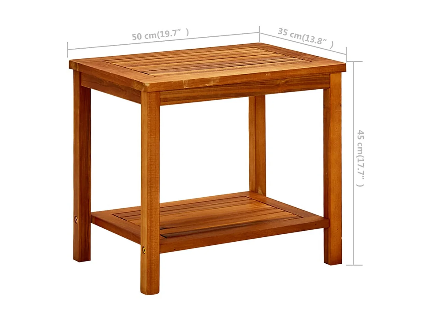 Table basse 50x35x45 Bois d'acacia solide