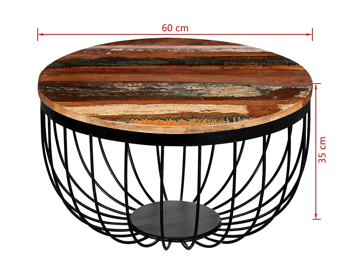 Table basse Bois de récupération massif