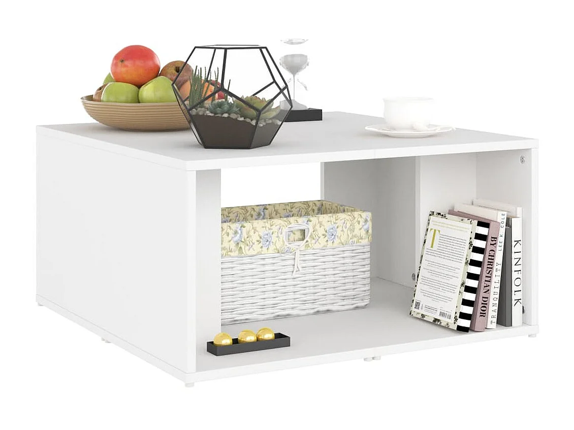 Tables basses 4 pcs Blanc 33x33x33