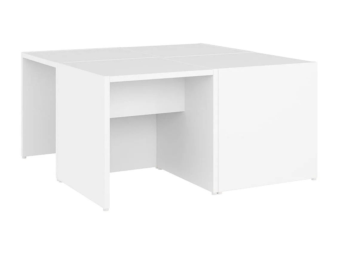 Tables basses 4 pcs Blanc 33x33x33
