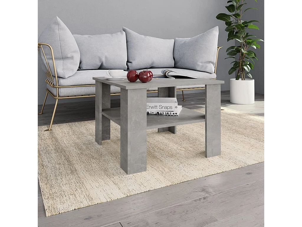 Table basse Gris ciment 60 x 60x42