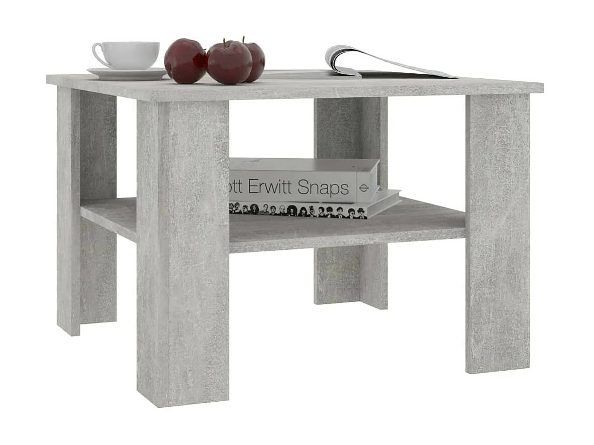 Table basse Gris ciment 60 x 60x42