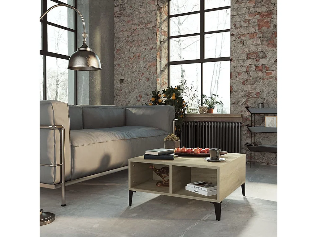 Table basse Chêne sonoma 60x60x30 2