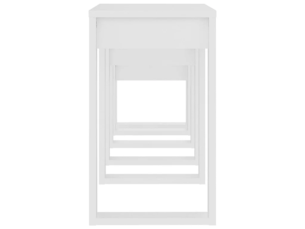 Tables gigognes 3 pcs Blanc 3