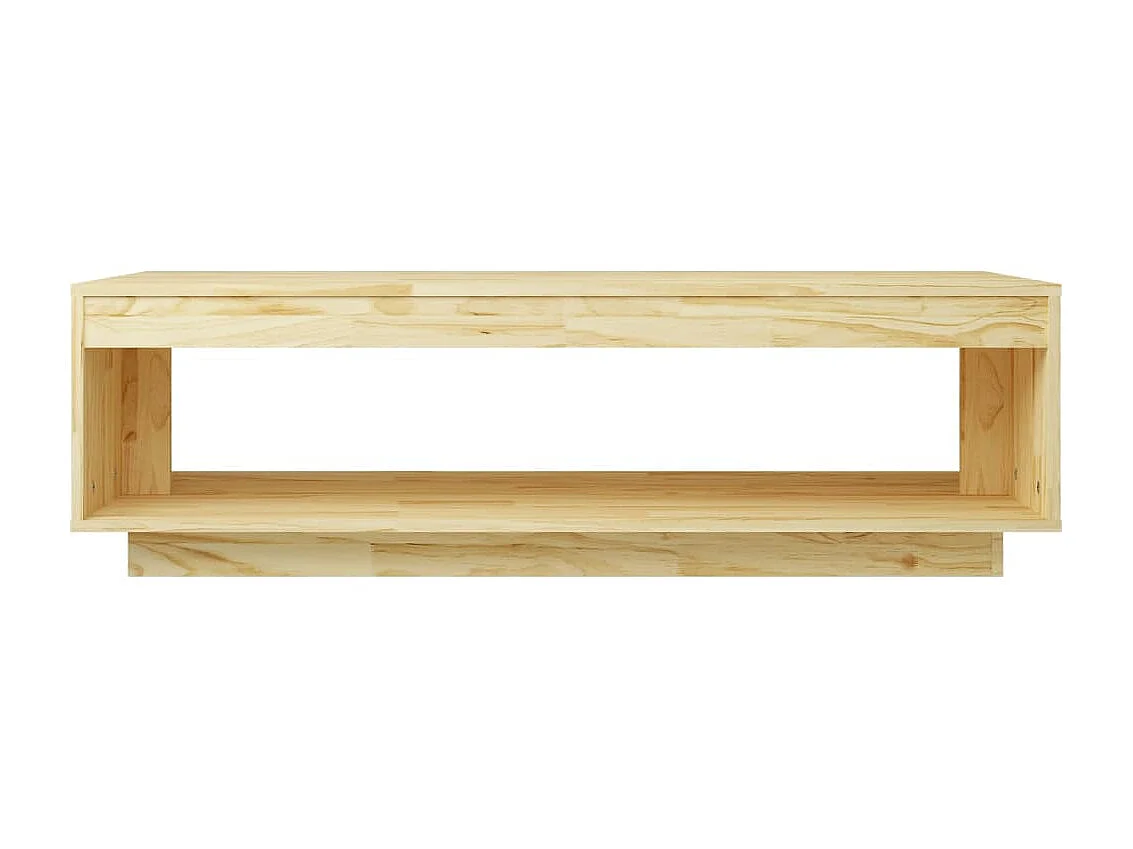 Table basse 110x50x33,5 Bois de pin massif 2
