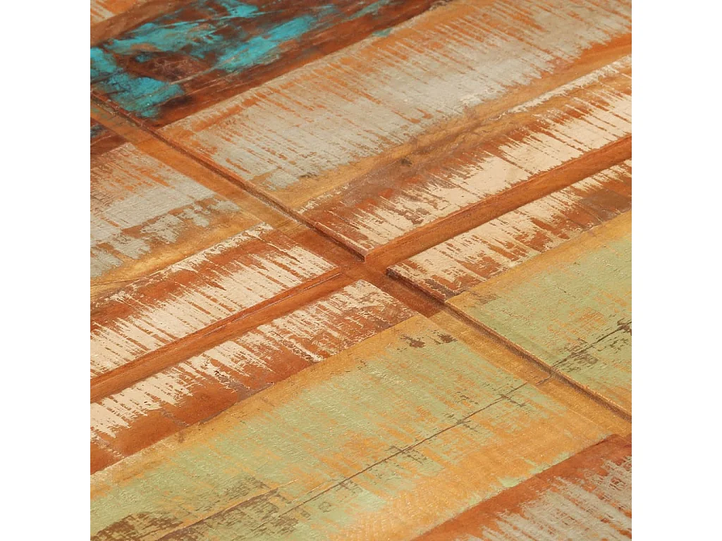 Table basse 80x80x28 Bois de récupération massif