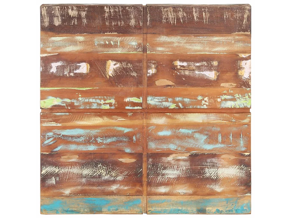 Table basse 80x80x28 Bois de récupération massif