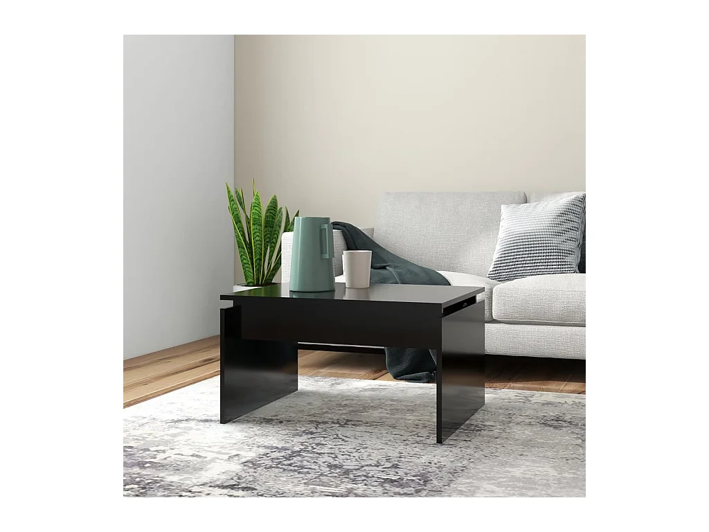 Table basse Noir 68x50x38