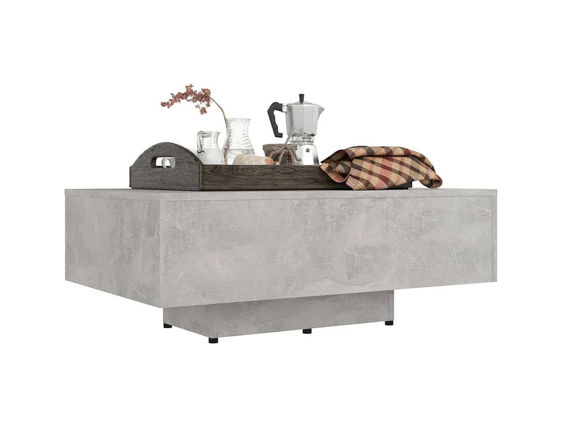 Table basse Gris béton 85x55x31
