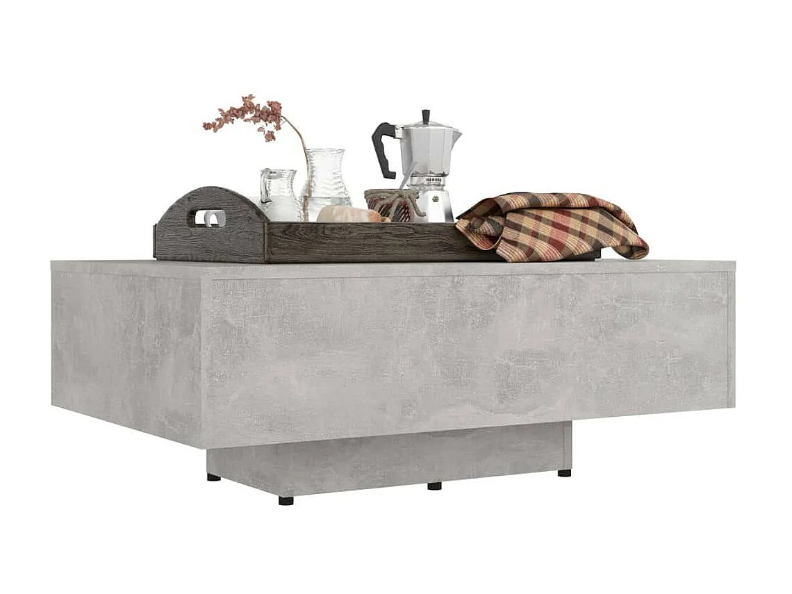 Table basse Gris béton 85x55x31