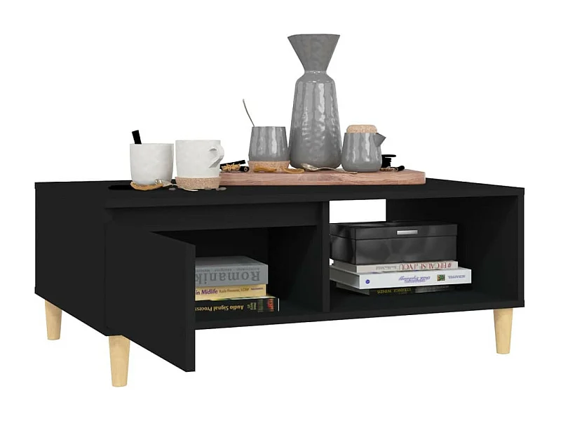 Table basse Noir 90x60x35 2