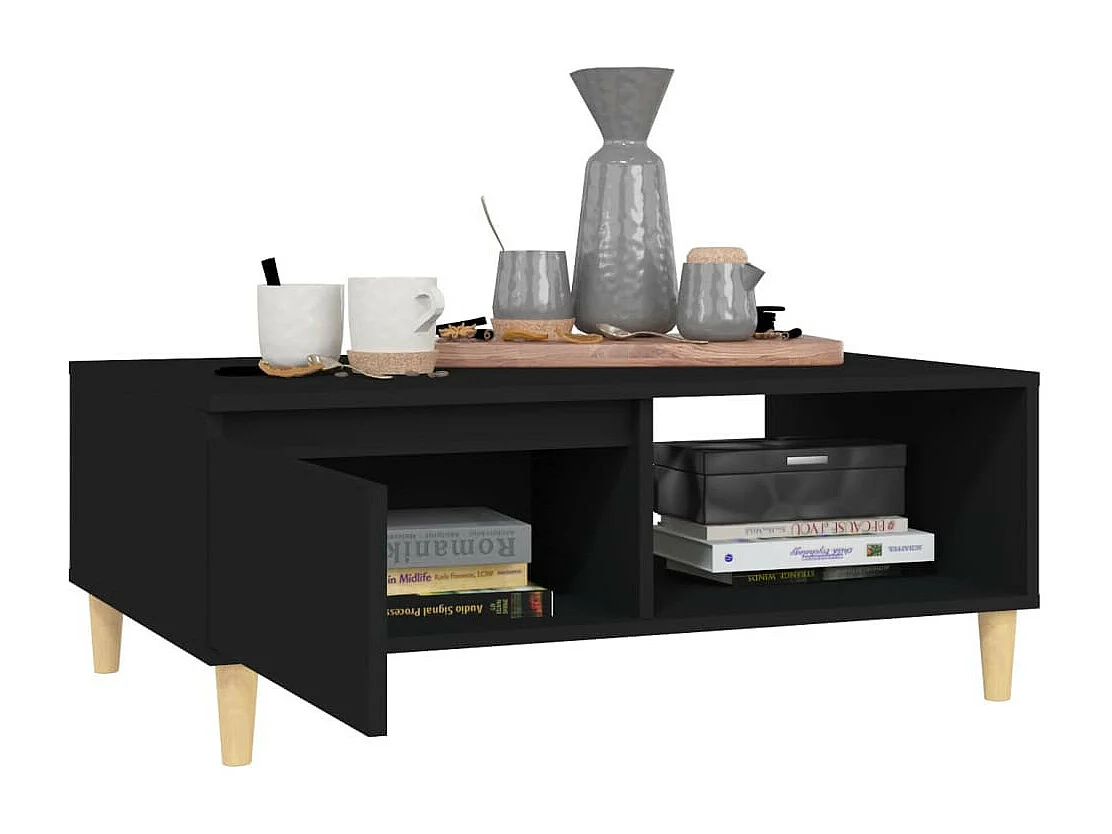 Table basse Noir 90x60x35 2