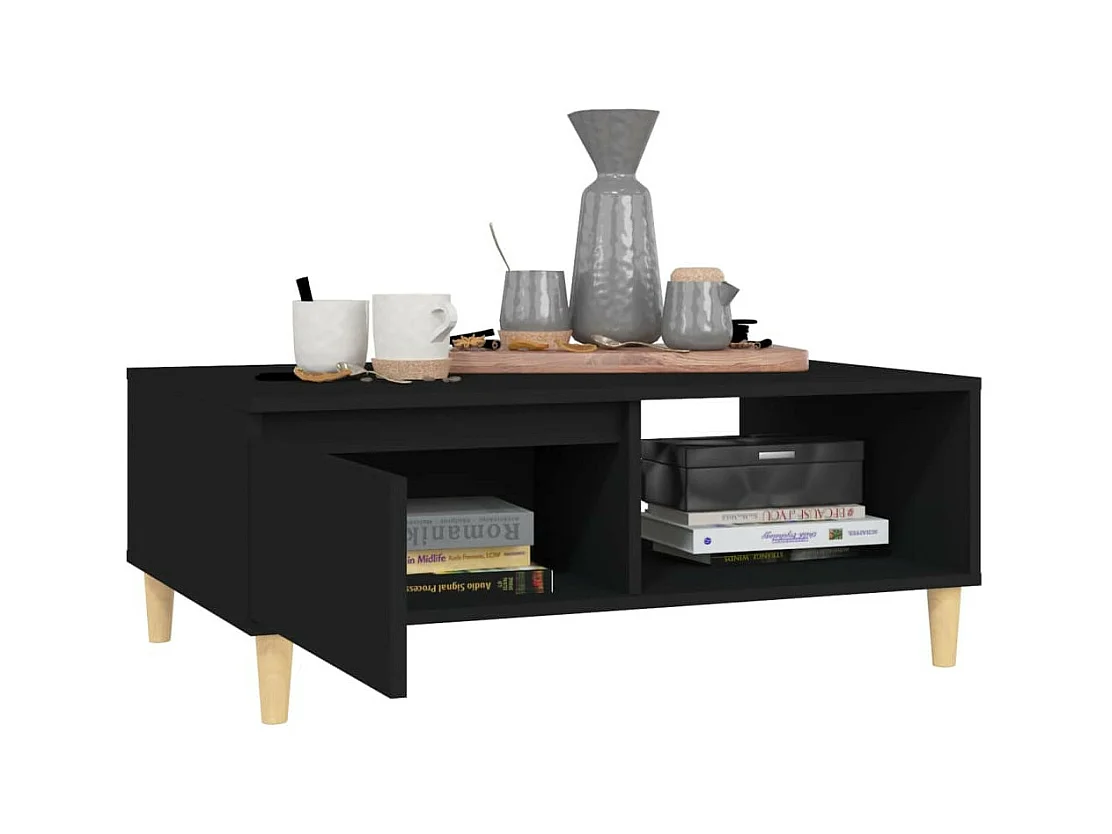 Table basse Noir 90x60x35 2
