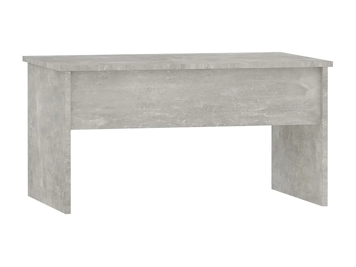 Table basse Gris béton 80x50,5x41,5 Bois d'ingénierie