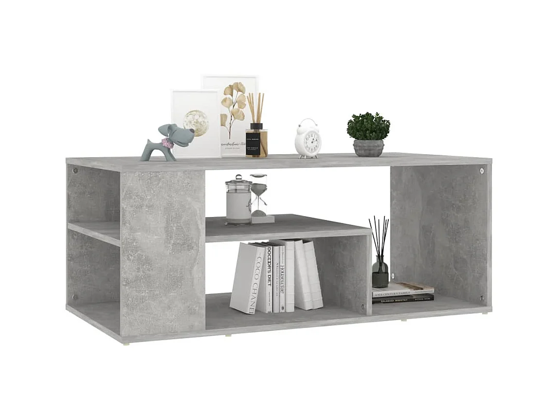 Table basse Gris béton 100x50x40