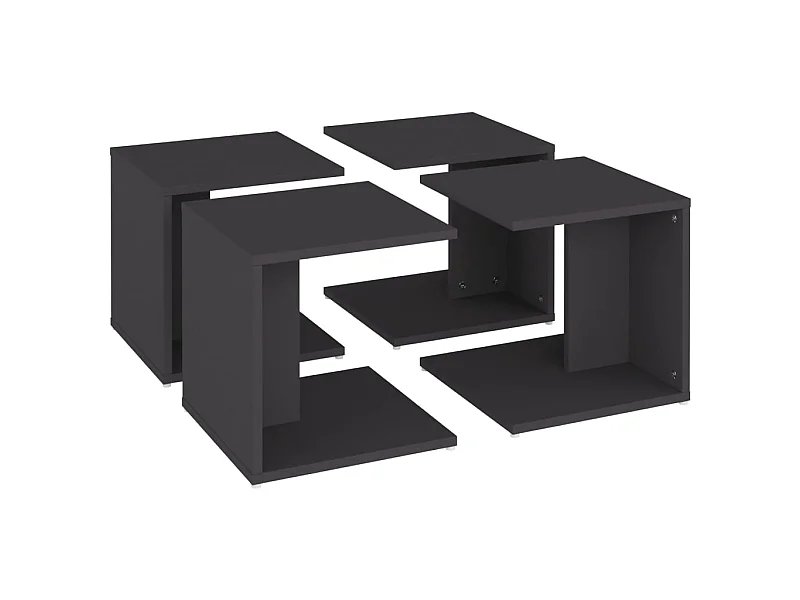 Tables basses 4 pcs Gris 33x33x33