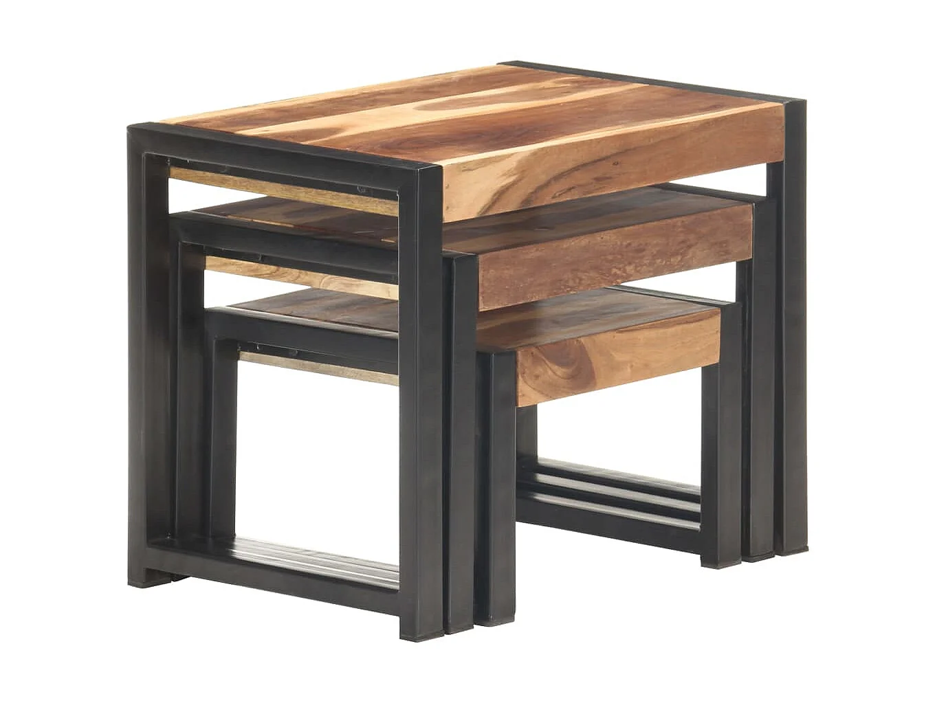 Tables gigognes 3 pcs Bois solide