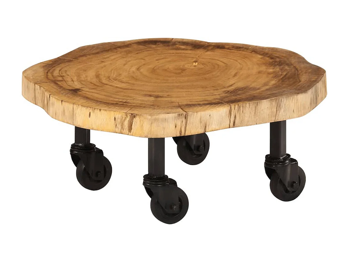 Table basse Bois d'acacia massif 60 x 55x25