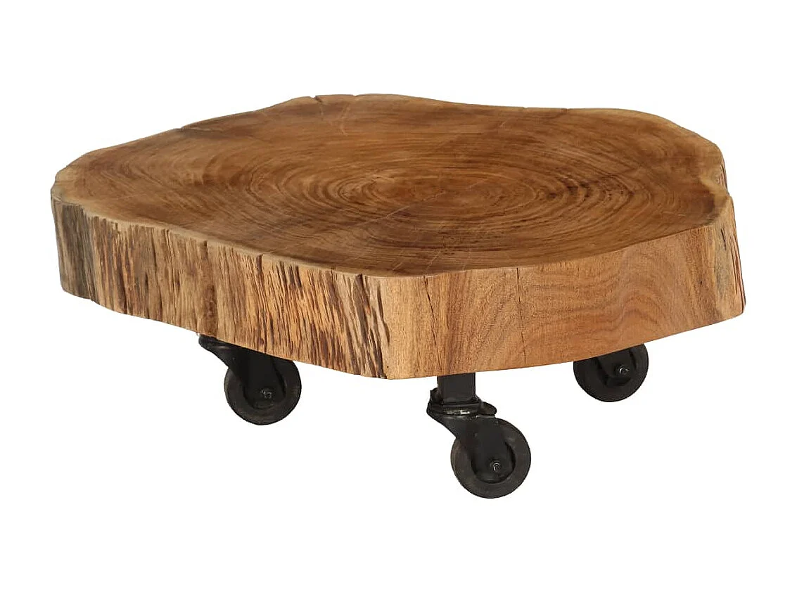 Table basse Bois d'acacia massif 60 x 55x25