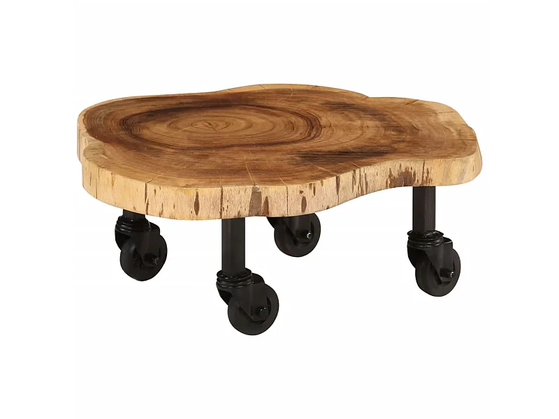 Table basse Bois d'acacia massif 60 x 55x25