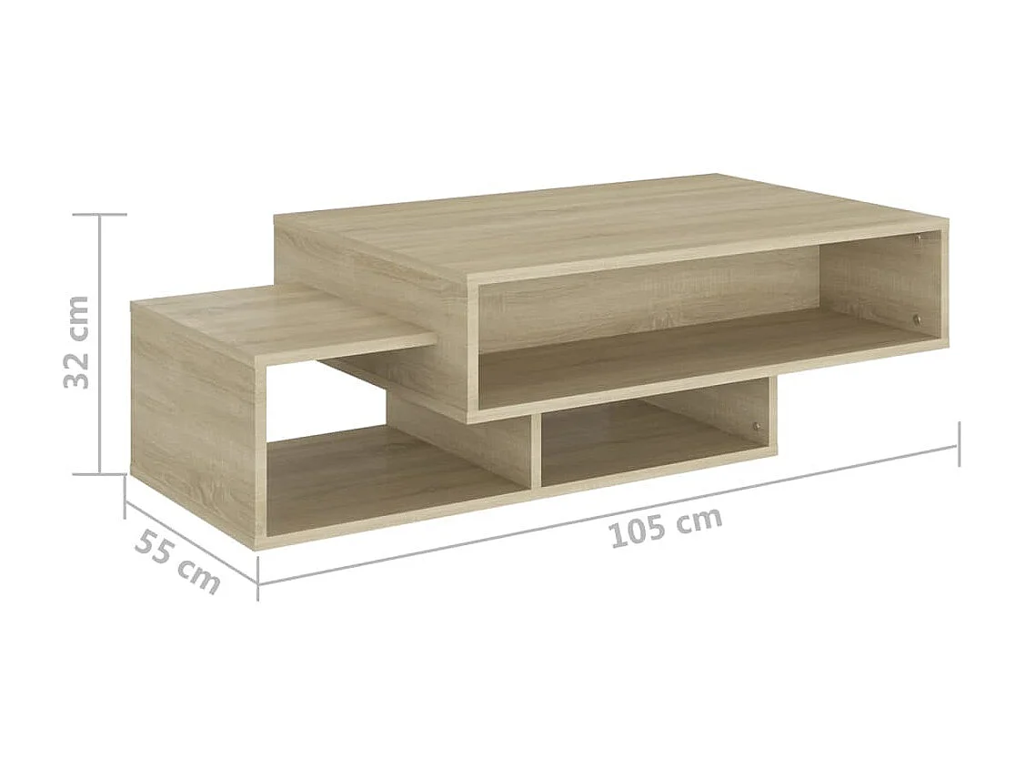 Table basse Chêne sonoma 105x55x32