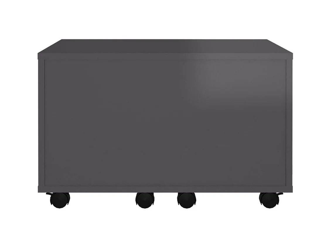 Table basse Gris brillant 60x60x38