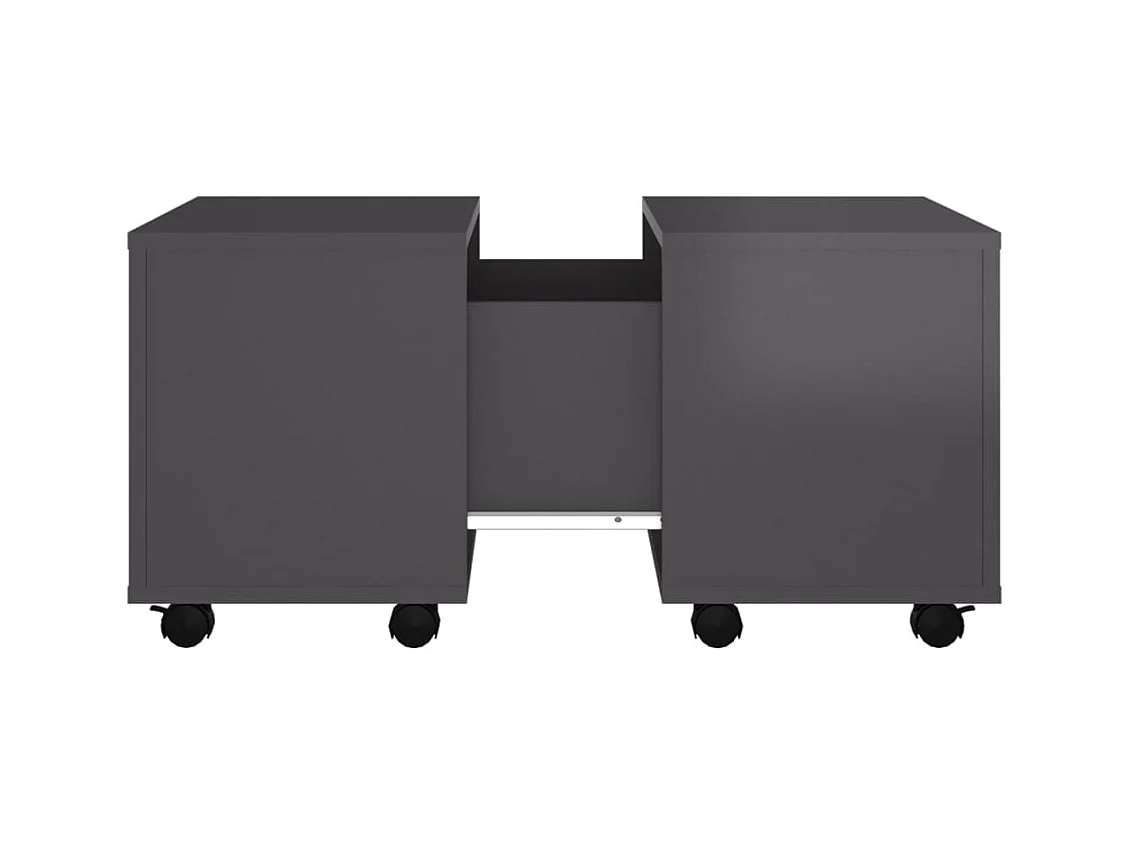 Table basse Gris brillant 60x60x38