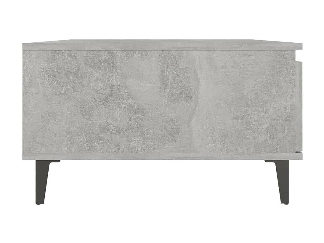 Salontafel 90x60x35 cm spaanplaat betongrijs