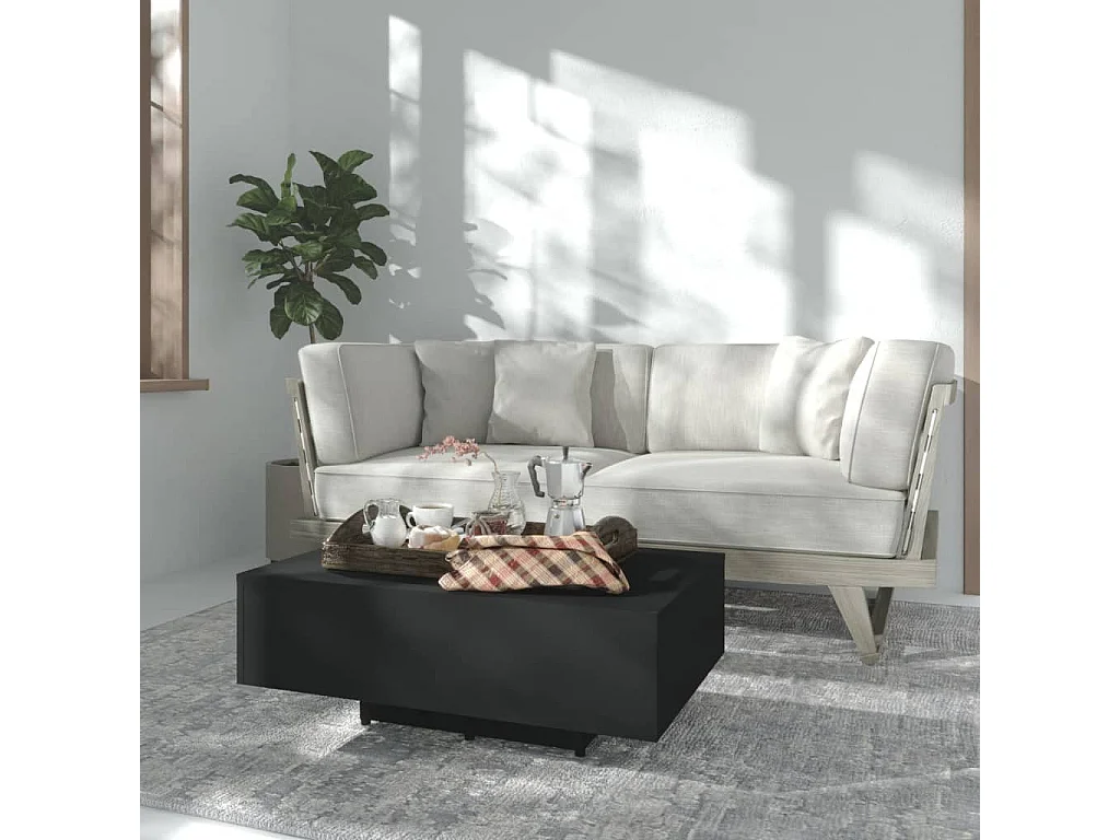 Table basse Noir 85x55x31