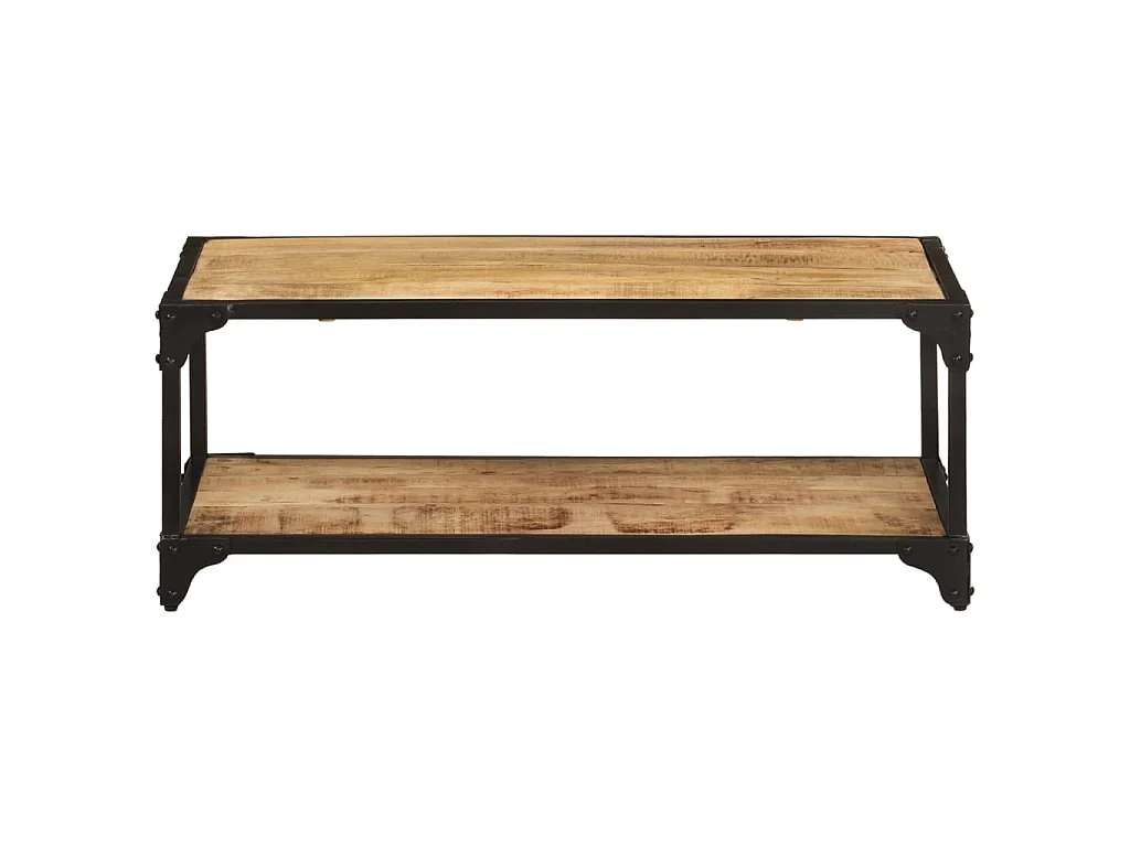 Table basse 90x45x35 Bois de manguier massif brut