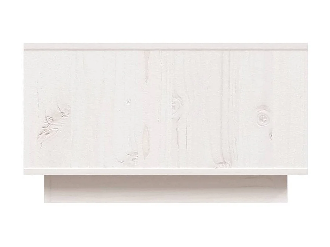 Table basse Blanc 55x56x32 Bois massif de pin