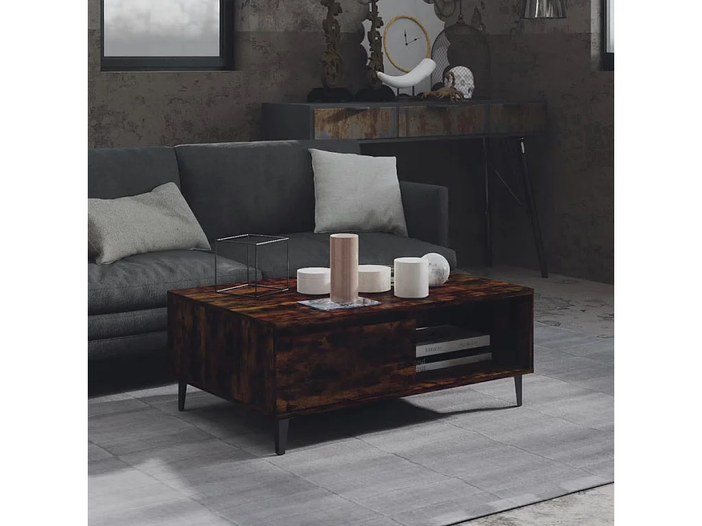 Table basse Chêne fumé 90x60x35 2