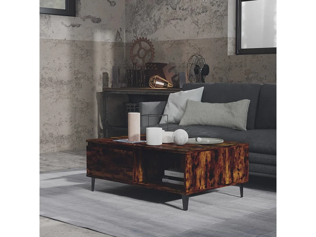 Table basse Chêne fumé 90x60x35 2