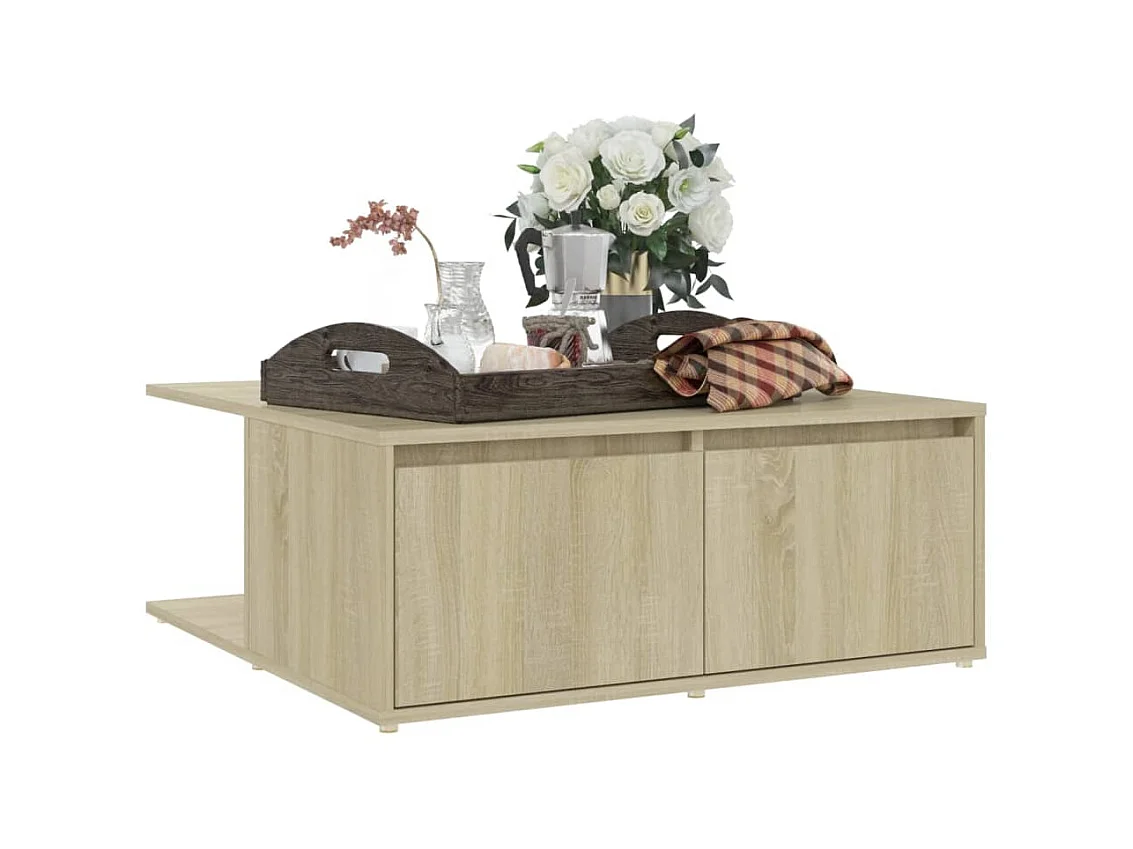 Table basse Chêne sonoma 80x80x31