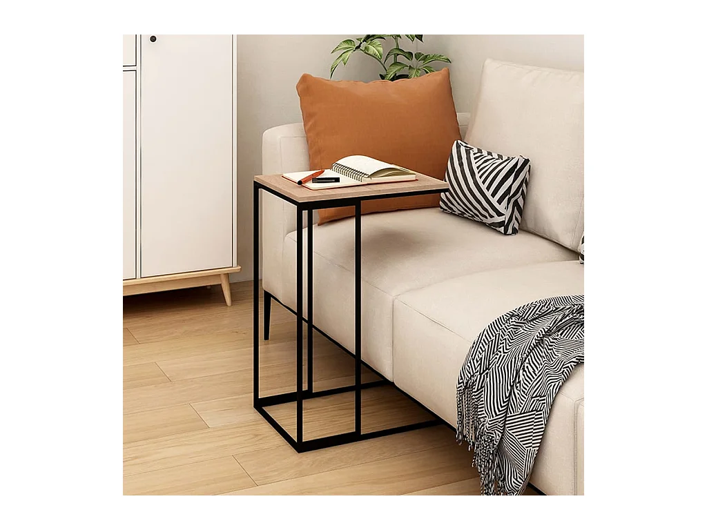 Table d'appoint Noir 40x30x59