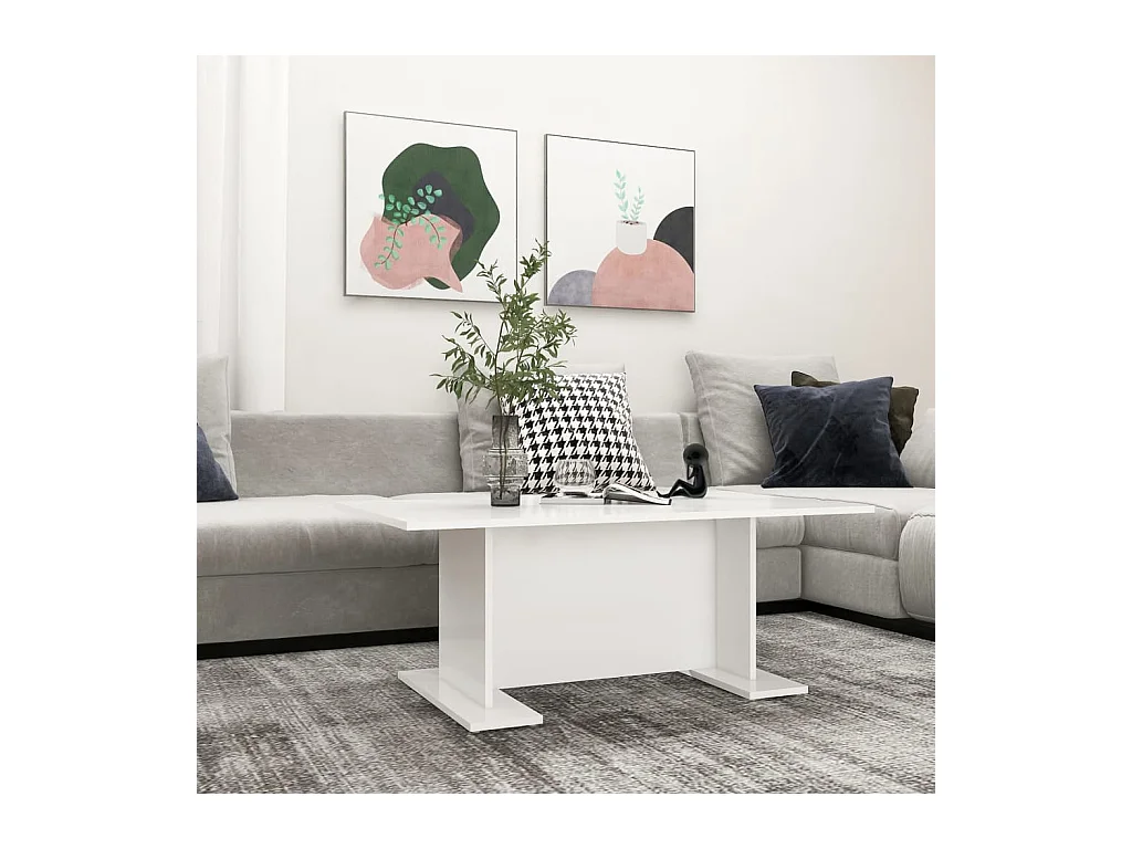 Table basse Blanc 103,5x60x40