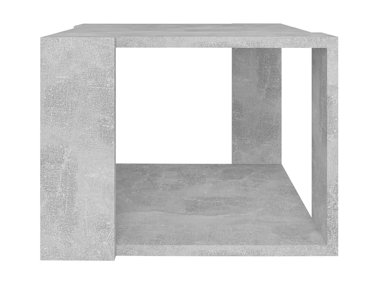Salontafel 40x40x30 cm bewerkt hout betongrijs