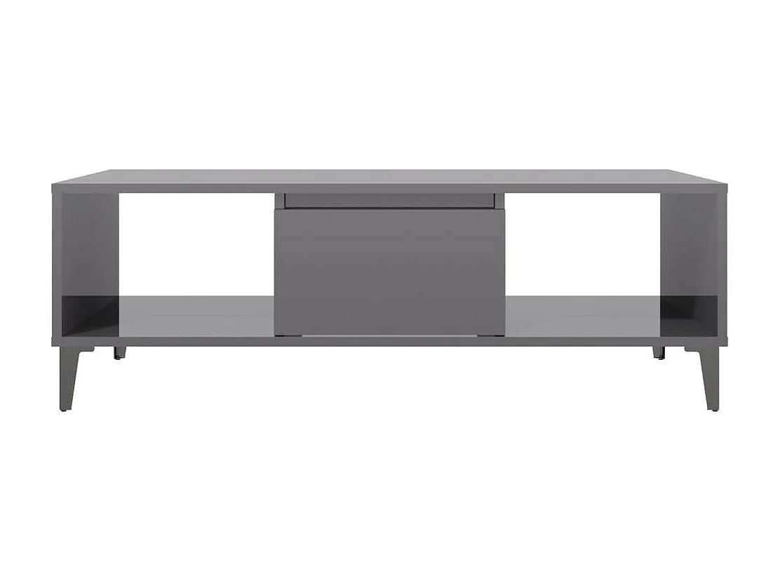 Table basse Gris brillant 103,5x60x35