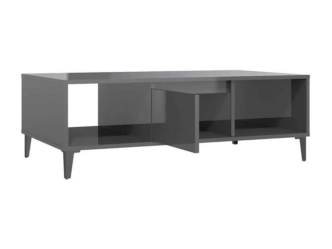 Table basse Gris brillant 103,5x60x35