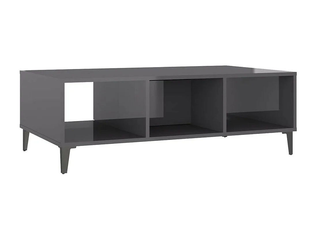 Table basse Gris brillant 103,5x60x35