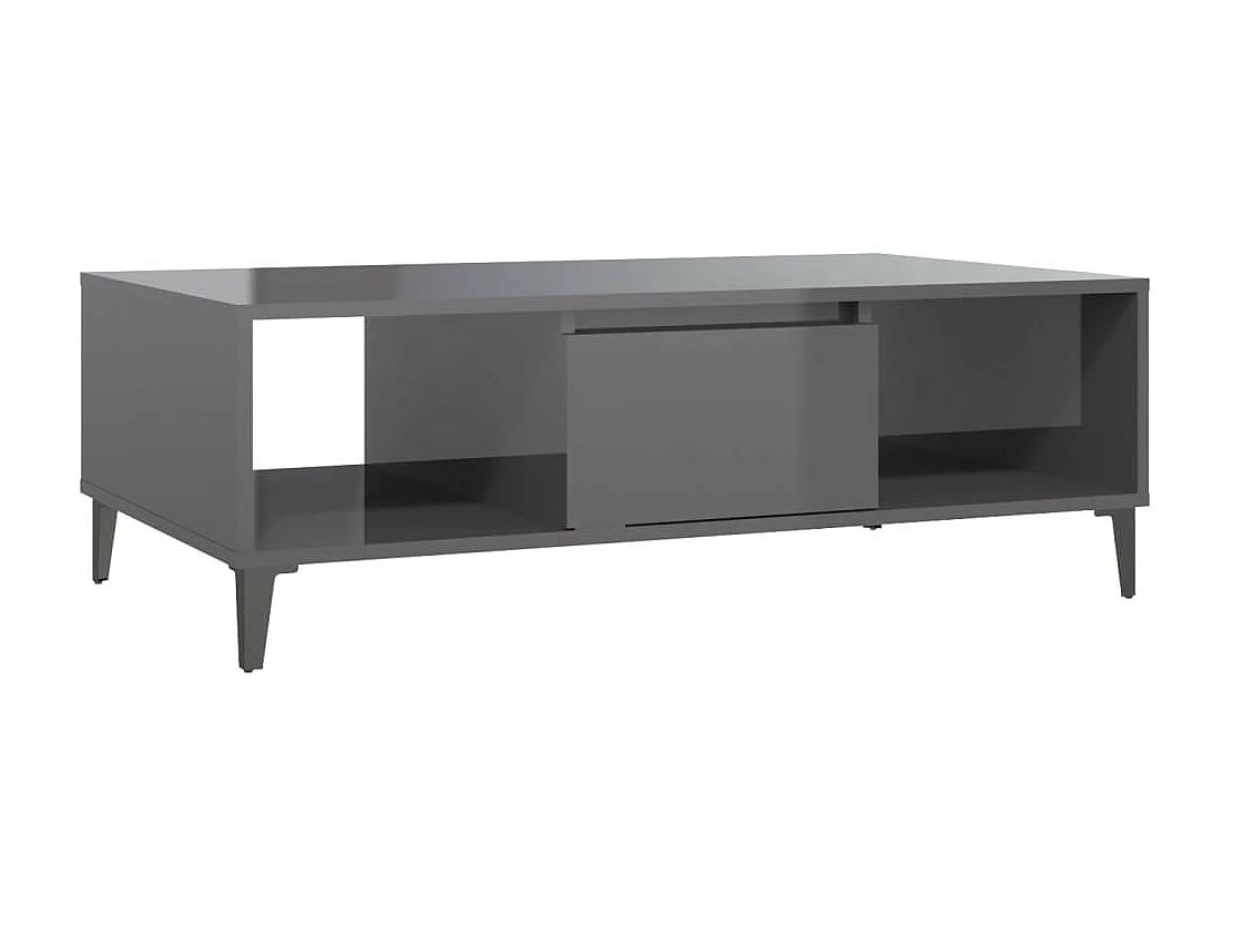 Table basse Gris brillant 103,5x60x35