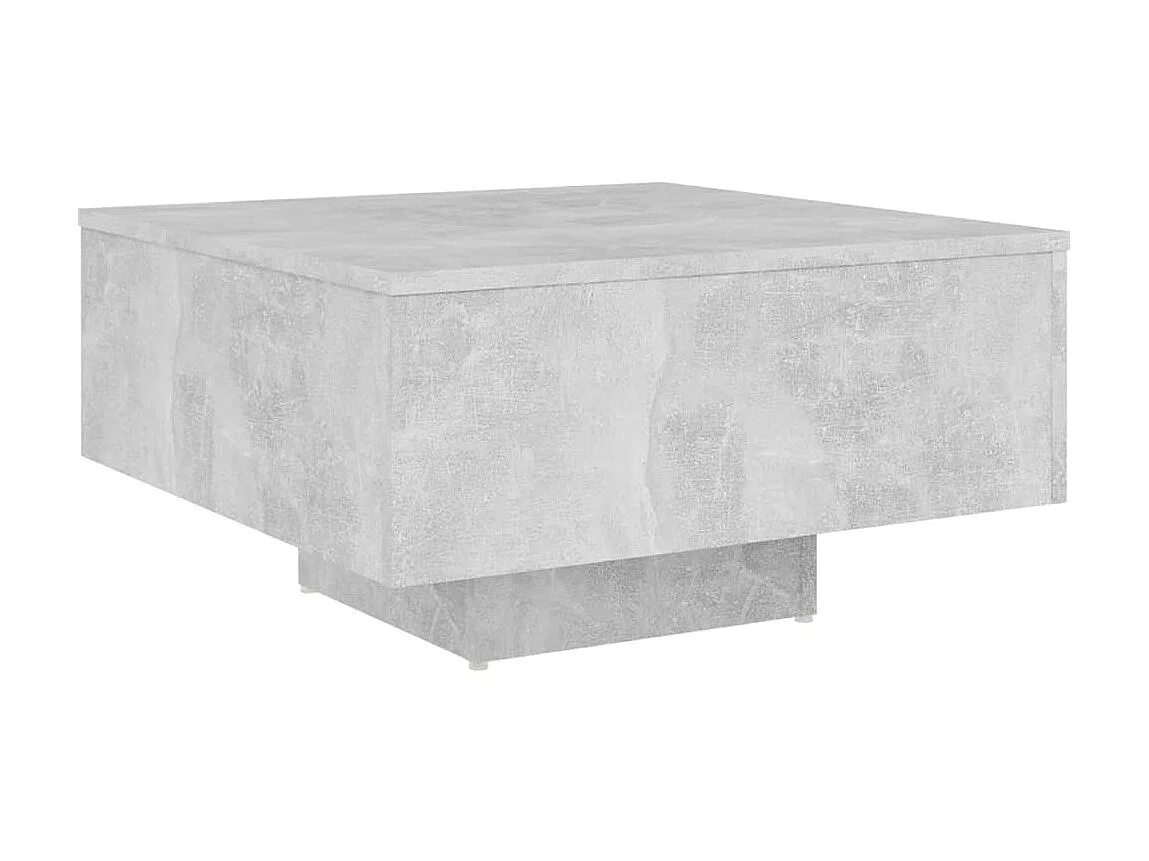 Table basse Gris béton 60x60x31,5